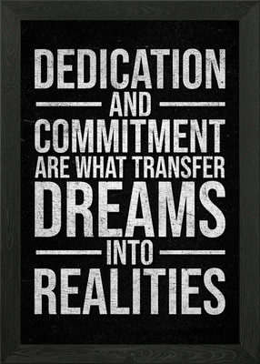 Dreams to Realities Framed Wall Art Poster Canvas Print Picture