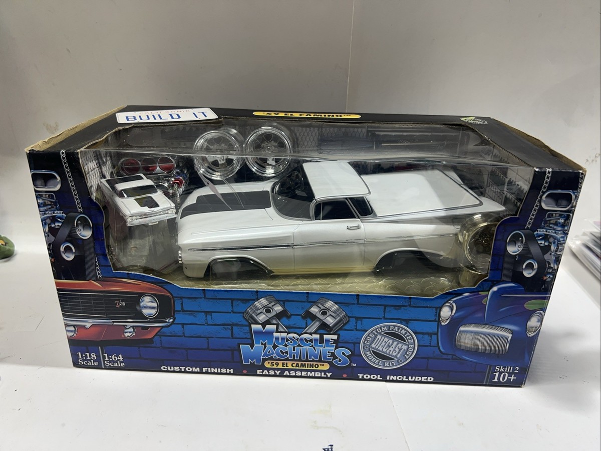 muscle machines 59 el camino white Build It HTF | eBay