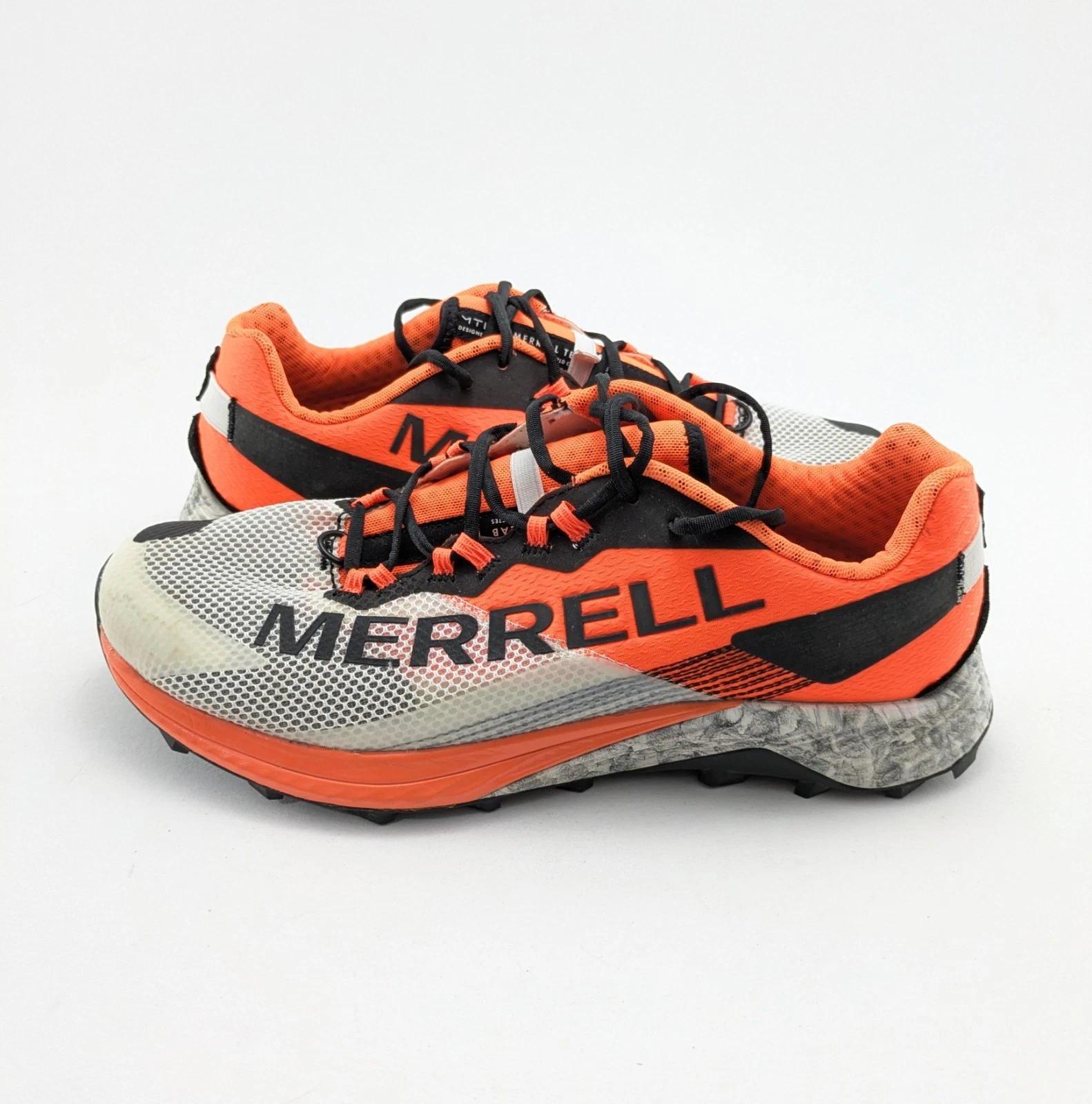 Mens Merrell MTL Long Sky 2 Trail Orange White Running Shoes J067567 Size 11