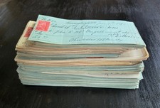 1898 – 1902 OVER 500 ORIGINAL SIGNED NEW YORK BANK CHECKS
