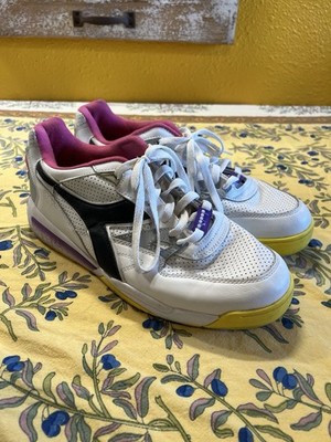 diadora Rebound Ace Perforated Lace Up  Mens White Sneakers Casual Shoes Size 11