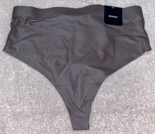 SPANX shape Medium Control Mythical Grey Shaping Thong Panty Womens Sz M L XL