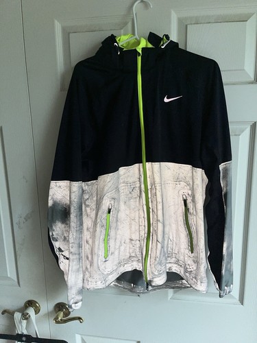 Nike Men’s Large Running Shield Flash Reflective Jacket 553680-010 - Picture 2 of 14