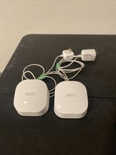 EERO 6 AX1800 Dual-Band Wi-Fi 6 Mesh Extender - Q010001 Lot Of 2 READ