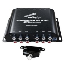 AUDIOPIPE SPLIT-3113RMT RCA 1 IN/3 OUT 10V AUDIO SIGNAL LINE DRIVER W/ BASS KNOB