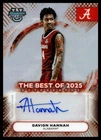 2025-26 Bowman's University Best Refractor Davion Hannah Auto #BA-DH C68
