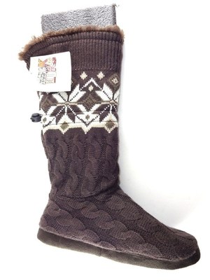 Mukluks Girls' Toggle Boot Saddle Brown Size 10 M
