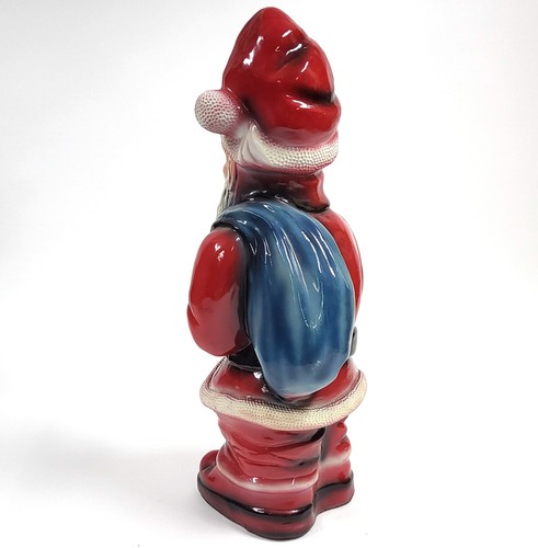Figura De Santa Claus Vintage De 24" Moldeada En Resina BE994 - Imagen 4 de 6