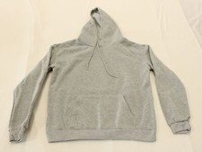 Shein Women's Basic Pullover Back Graphic Print Pullover Hoodie JL3 Gray Small