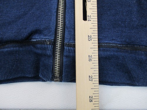 G Star Raw Indigo Tunnel Hooded Vest Jacket Mens Medium Blue Solid Zip - Picture 6 of 13