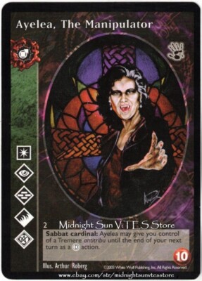 Ayelea, The Manipulator Tremere Antitribu Black Hand V:TES VTES Vampire CCG