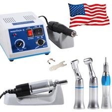 Dental Lab Marathon Electric Micromotor /Contra Angle Straight Handpiece /Bur N3