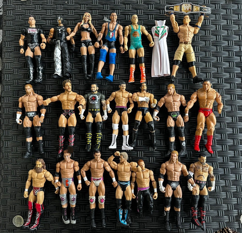 WWE Mattel Figure Lot of 20 Wrestling Collection Elite Variety HHH WWE