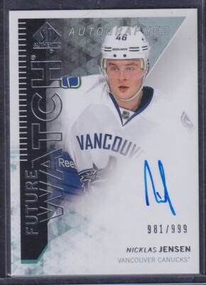 NICKLAS JENSEN - 2013 SP Authentic Future Watch Auto #286, /999