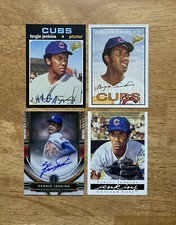 Fergie Jenkins 2023 Topps Tribute Green Auto Autograph /99 plus 3 more cards