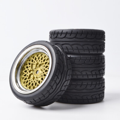 Set 4 Ruote E Pneumatici Run Flat C12M Per Modellino RC Scala 1:10 - Kforce Racing - Foto 5
