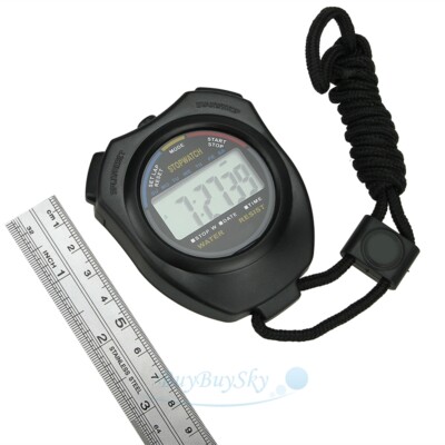 Cronometro Deportivo Digital Fitness Impermeable 1/100s Con