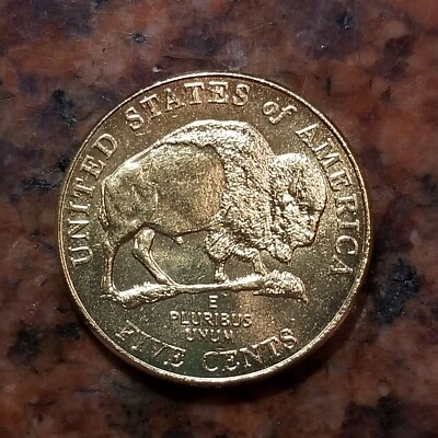 GOLD PLATED 2005-P JEFFERSON NICKEL - #B0991