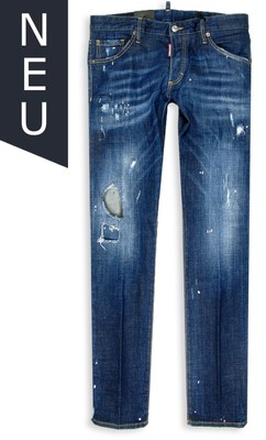 DSQUARED2 Jeans | Clement Jean SIZE 50 navy destroyed | eBay 