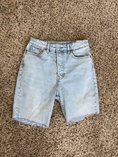H And M Cut Off Jean Shorts Size 6