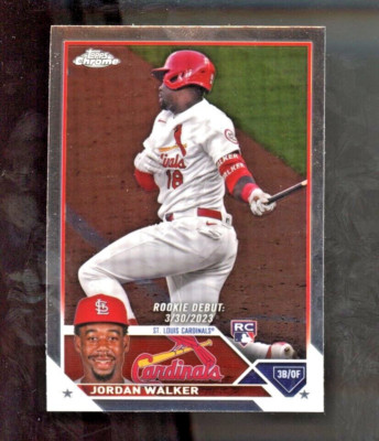 Jordan Walker RC 2023 Topps Chrome Update Rookie Debut USC150 St