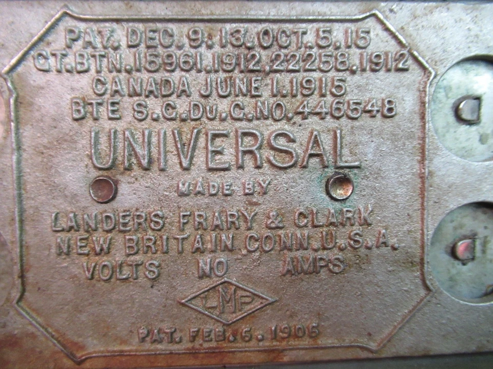 Antique Universal Toaster Landers Frary Clark Circa 1915 NO CORD ART DECO BREAD - Image 4 of 4