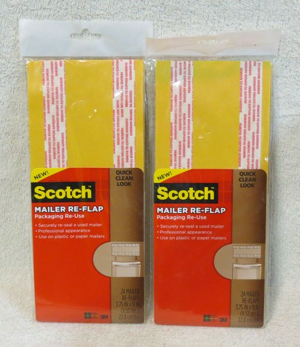 Scotch Versandtasche Wiederverwendung/Wiederverschließung, 3,75 x 9, RU-RF24L, 24/Packung - 2 Stück - Bild 1 von 2