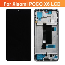 LCD Display With Bezel Display Touch Screen Replacement Kit For Xiaomi Poco X6