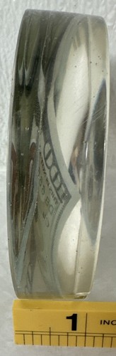 Imitation $100.00 Bill In Resin Ash Tray Clear - Picture 9 of 9