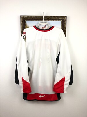 Vintage 90's Nike Miami RedHawks Ice Hockey Jersey Mens White