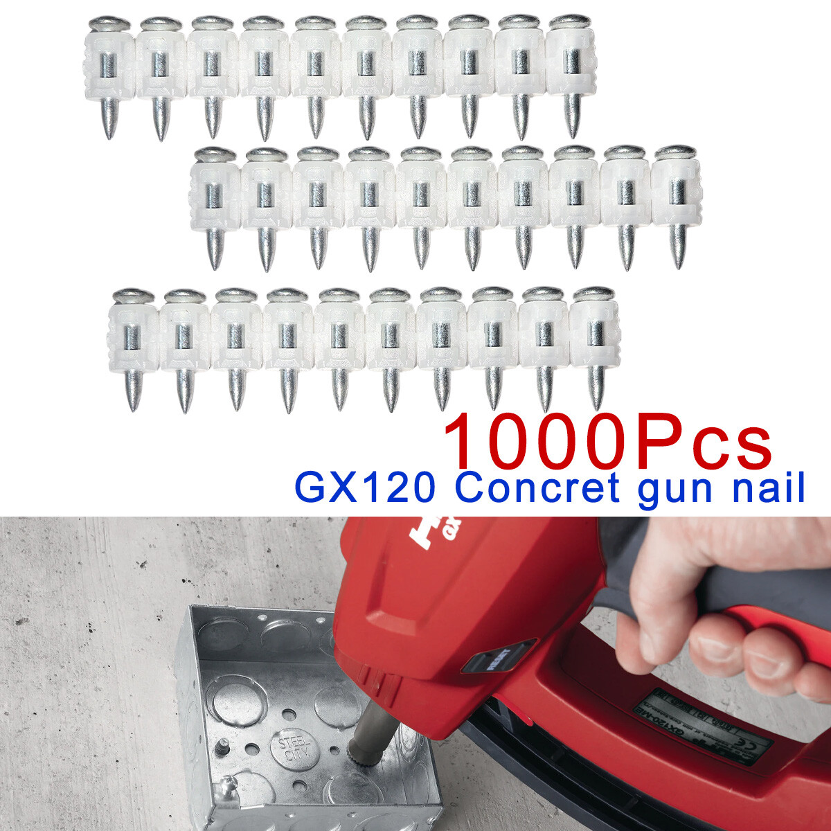 X-GN MX Concrete nails (collated) for Hilti GX120 | eBay