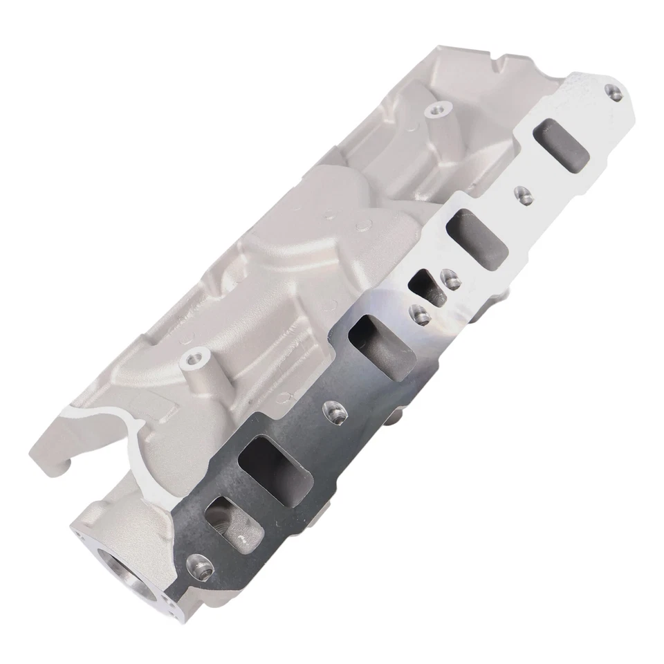Intake Manifold for Ford Small Block 289-302 4.3L 4.7L 5.0L with 4 Plugs Sliver Foto 4 de 4