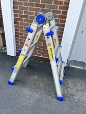 Cosco 20-213-TIAW1N Multi-Use Ladder 13ft  Converts To Step Stool 300 Lb Max