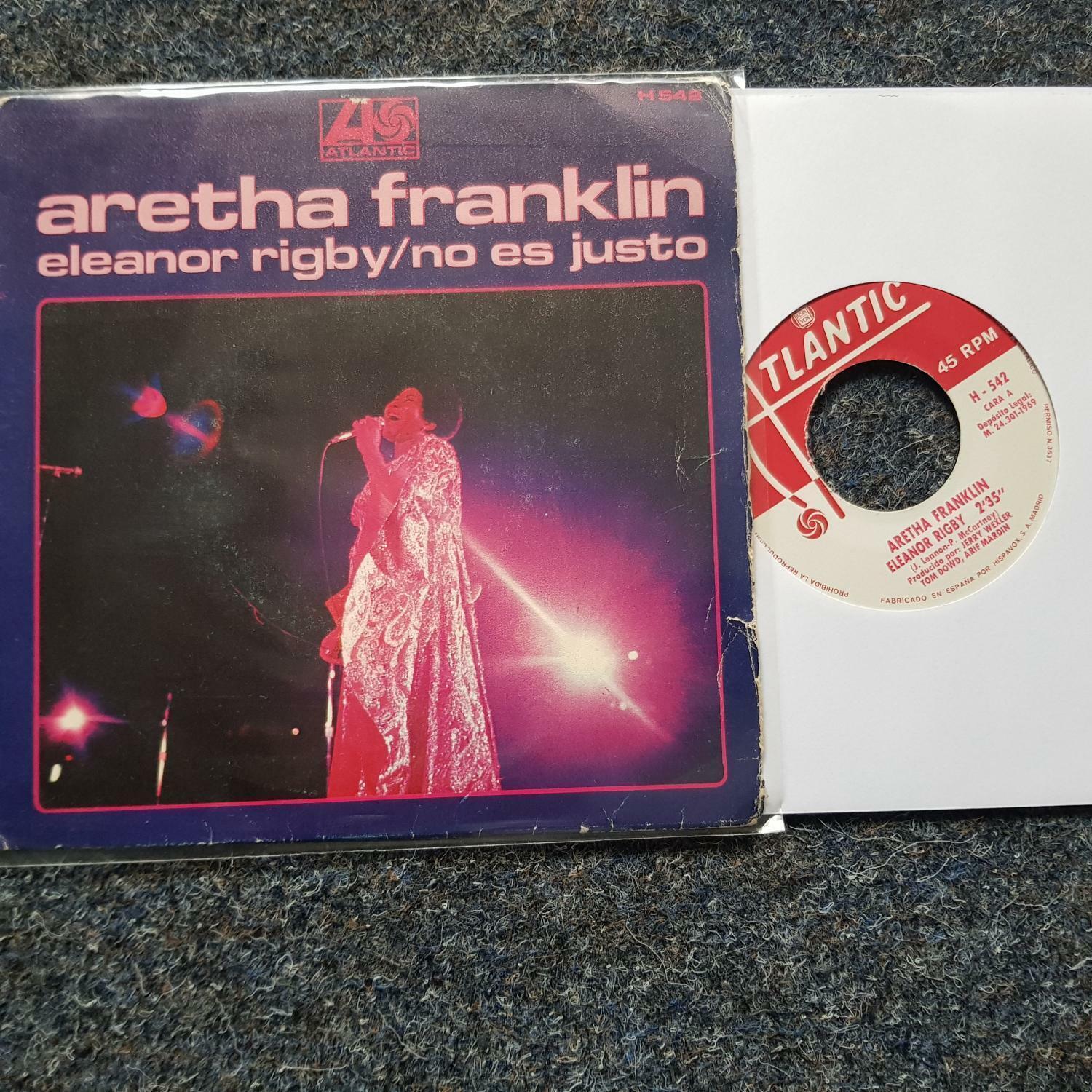 7"" Single Vinyl Aretha Franklin - Eleanor Rigby SPAIN/ The Beatles