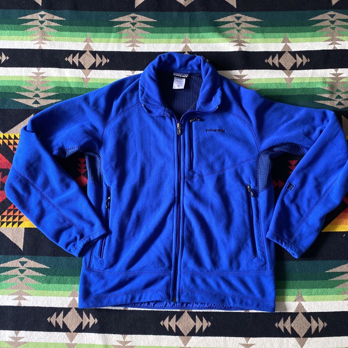 Patagonia Men's R2 Fleece Jacket in Blue Medium Made In USA Patagonia Men's R2 Fleece Jacket in Blue Medium Made In USA