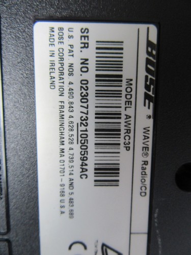 BOSE WAVE MUSIC SYSTEM, TOP LOADER IN WHITE, WITH 90 DAY WARRANTY, PLUG AND PLAY - Picture 8 of 8