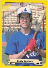1987 Classic Update Yellow/Green Backs Casey Candaele Montreal Expos #128