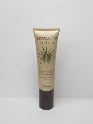 GUERLAIN TERRACOTTA JOLI TEINT BEAUTIFYING FOUNDATION EBONY 1 OZ