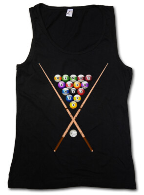 POOL BILLARD II TANK TOP Eightball 8 Ball Gamble Player Gambling Snooker