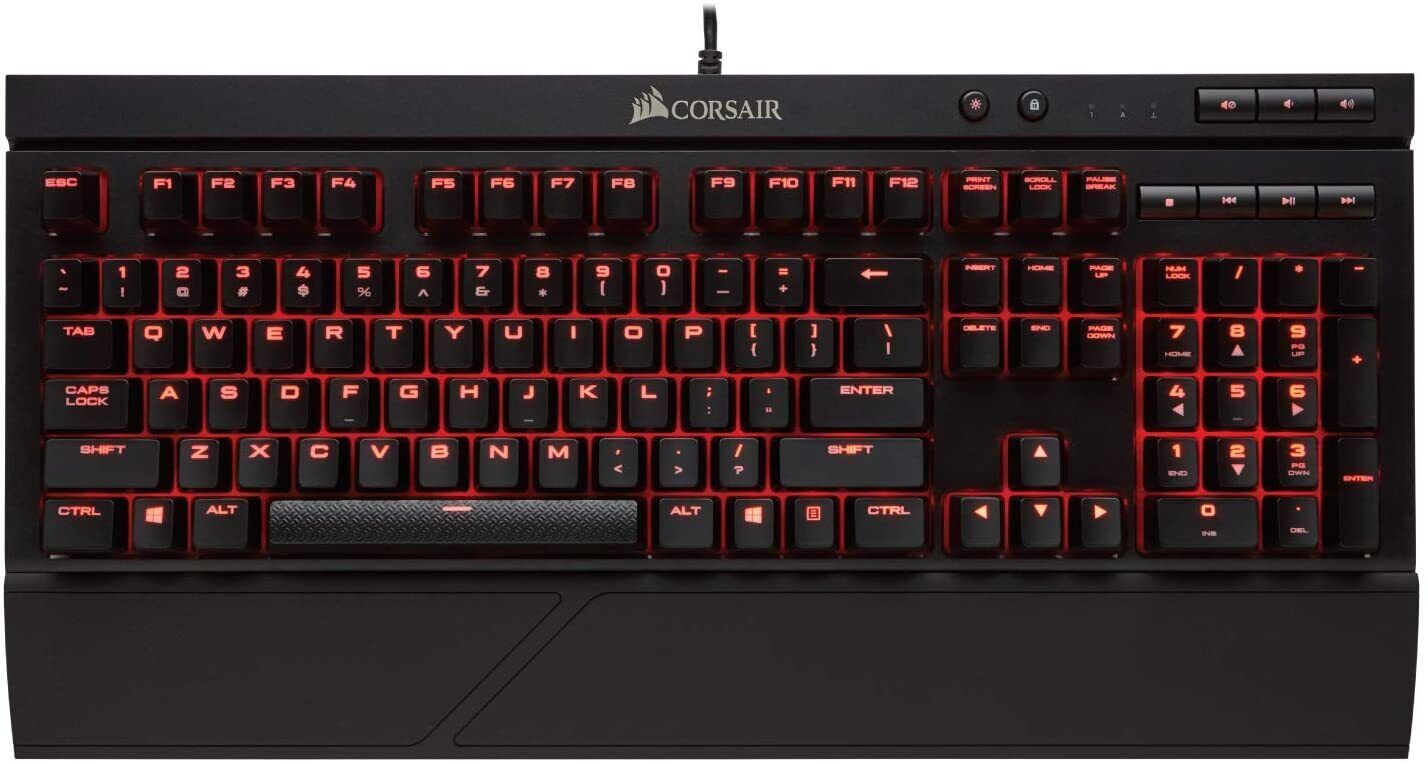 CORSAIR Gaming K68 Mechanical - Clavier - rétro-éclairé - USB - Français -  commutateur : CHERRY MX Red