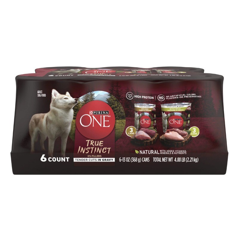 Purina ONE True Instinct Gravy High Protein Flavors Adult Wet Dog Food