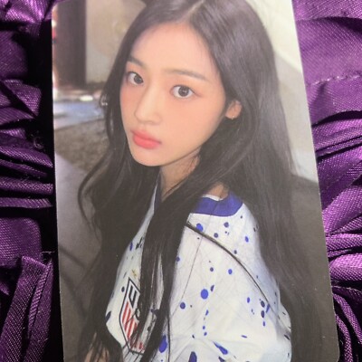 MINJI NEWJEANS SKY BLUE Edition Celeb K-POP Girl Photo Card Blue