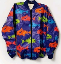 VTG Y2K 90s Jacket BOB CHINN'S CRABHOUSE MAI TAI Size Medium  Windbreaker NWT