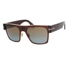 Tom Ford Edwin TF 1073 48F Brown Gold Gradient Sunglasses 54-21-145 W/Case