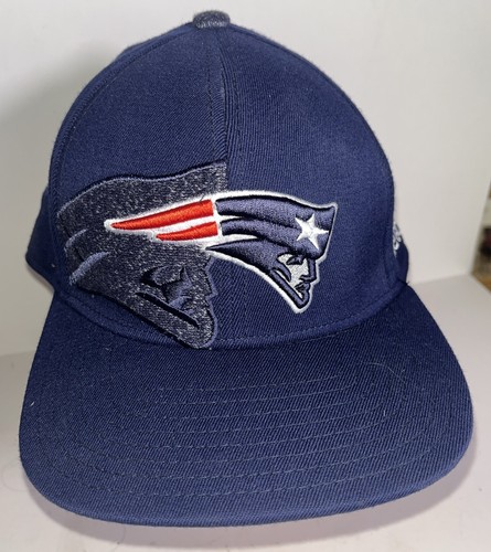 New England Patriots Reebok NFL Sideline Flex Fit Hat Cap Size L/ XL Blue Shadow