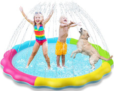 Splash Pad Sprinkler for Kids Splash Play Mat Outdoor Water Toys Inflatable Spla