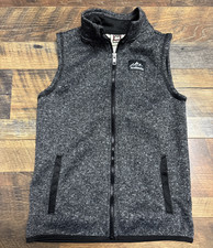 Avalanche Outdoor Supply Company Kids Vest Youth Medium 10/12 Grey Black EUC