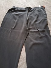 Ladies Size 16 Grey Silk  Trousers Country Casual