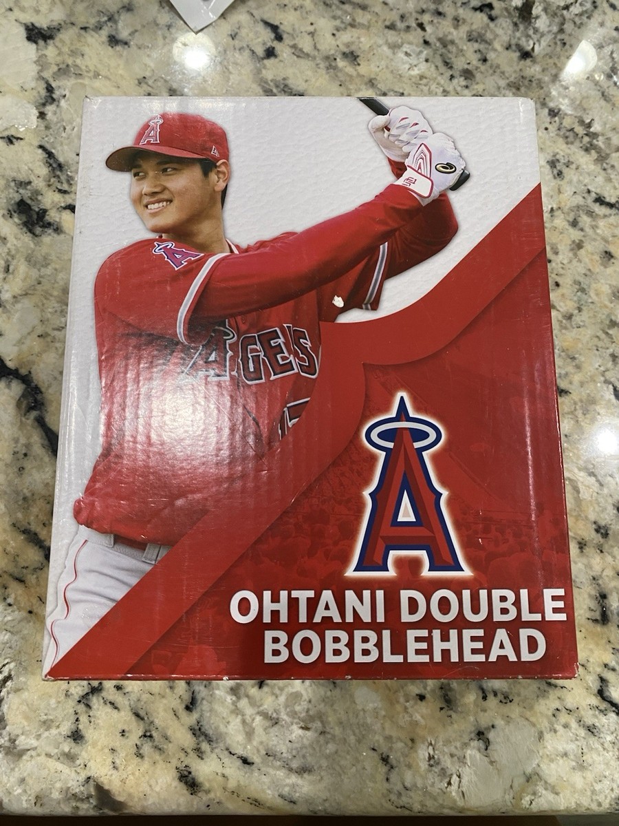 大谷翔平 OHTANI DOUBLE BOBBLEHEAD SHOHEI OHTANI 50/50 CLUB DUAL BOBBLEHEAD MINI SCENE FOCO LA