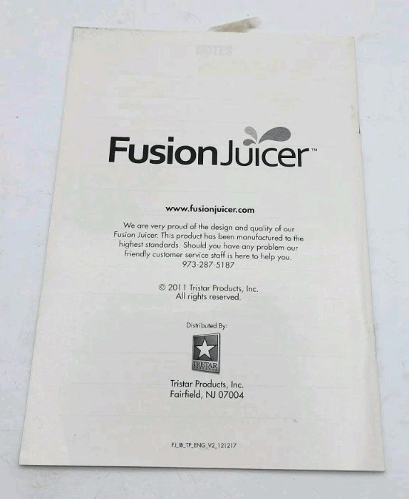 NEU, Fusion Entsafter Tristar mit Booster schwarz Modell #MT-1020-1 - Bild 3 von 4